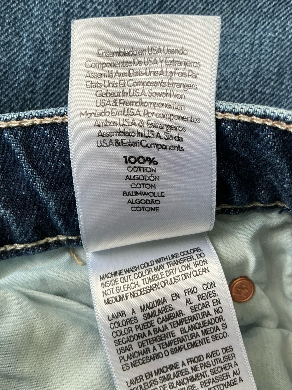 MOTHER SUPERIOR Jeans Lil’ Mother Lil’ Spitfire Nerdy Blue Size 24 - Picture 12 of 16